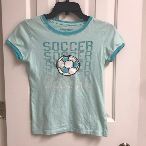 Girls Brown and Turquoise Cotton Soccer Tracksuit - Picture 2 of 6